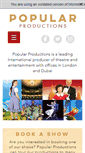 Mobile Screenshot of popularproductions.com